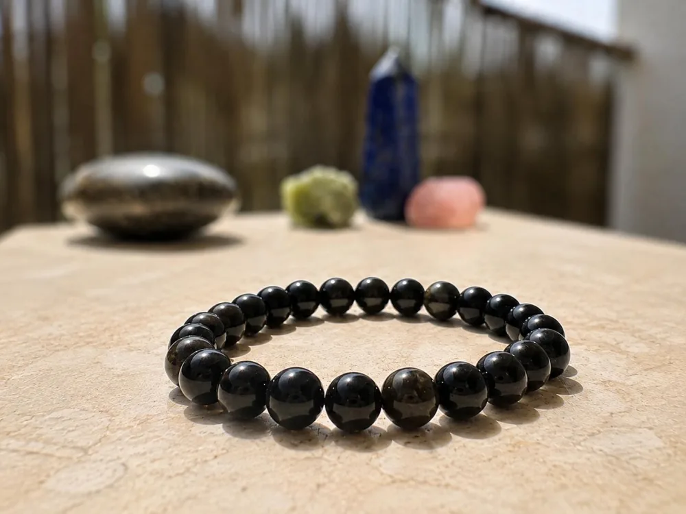 Bracelet en Obsidienne