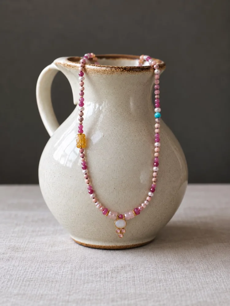 Collier Rosée de Tourmaline