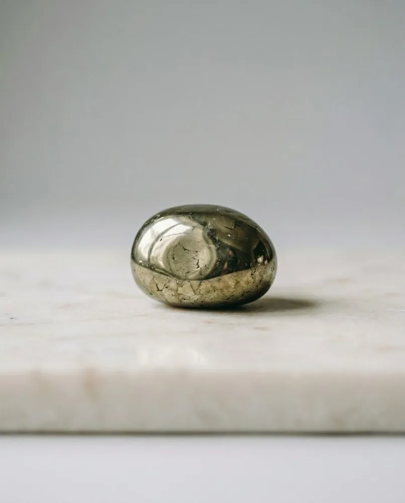 Pyrite Pierre roulée