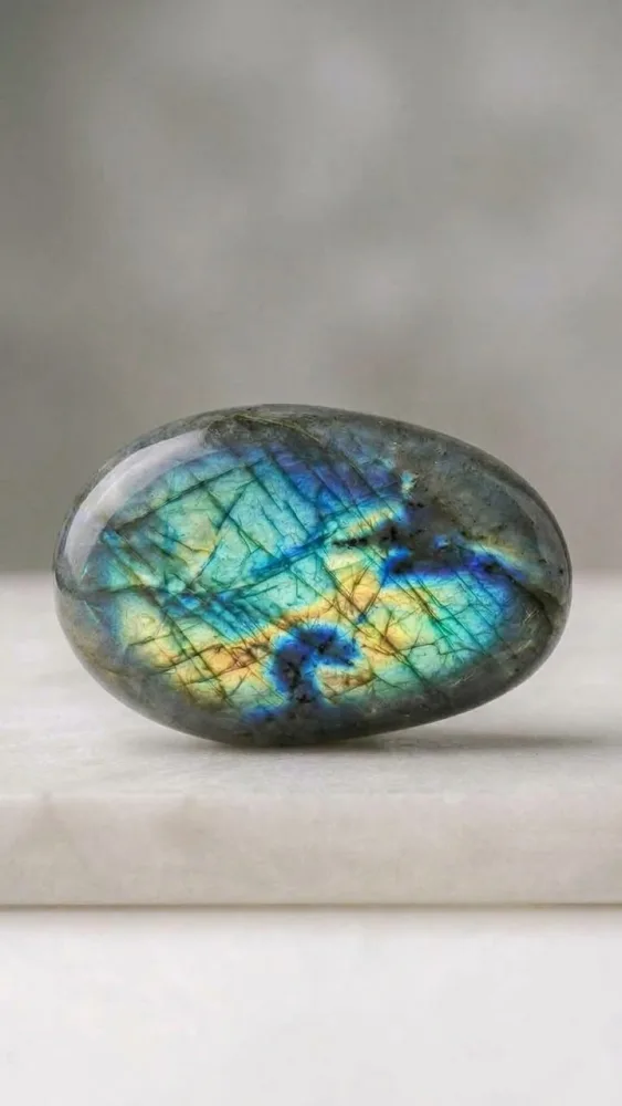 Galet de Labradorite